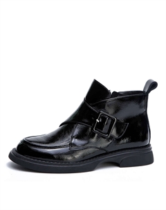 Черные ботинки из лаковой кожи Respect