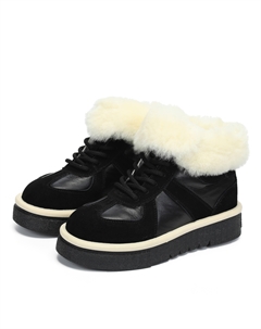 Черные зимние ботинки из кожи Respect