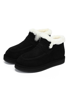 Черные угги из натурального велюра Respect premium