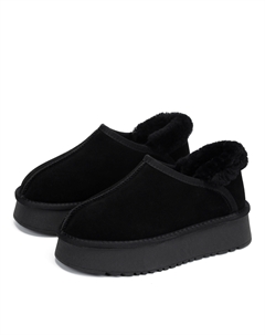 Черные угги из бархатистого велюра Respect