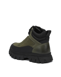 Зимние ботинки из нубука цвета хаки Respect