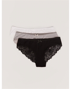 Набор трусов с кружевом (3 шт. в комплекте) Zolla