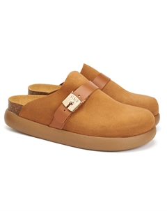 Женские сабо, коньячные Scholl