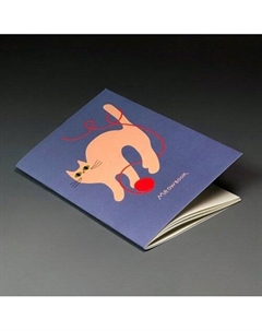 Блокнот Мяубук, А6, голубой (нелинованный) Подписные издания