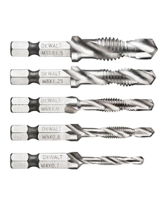 Набор сверл IMPACT по металлу, 4/5/6/8/10 мм, 5 шт. (DT50060-QZ) Dewalt