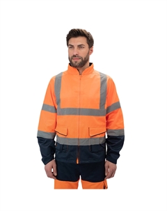 Куртка рабочая сигнальная (PHVE2OMXG) 52-54 (XL) рост 172-180 см флуоресцентная оранжевая Delta plus