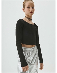 Трикотажный лонгслив для девочек Sela