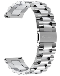 Ремешок на руку Lyambda KEID DSG-05-22-SL из нержавеющей стали для часов 22 mm silver