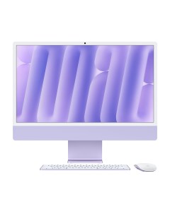 Моноблок Apple iMac 24'' М4 (2024), 10 CPU/10 GPU, 24 ГБ/2 ТБ, Nano-texture glass, Purple, английская клавиатура