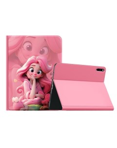 Super Mouse Плоский защитный чехол, A princess with plum-colored curly hair Super mouse