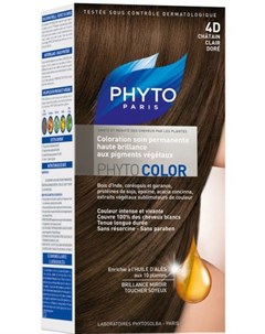 Фитосольба Фитоколор Краска для волос Светлый Золотистый шатен 4D Phyto