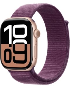 Умные часы Apple Watch Series 10 42mm GPS Rose Gold Aluminium Case Sport Loop Plum