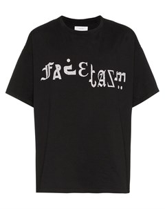 Facetasm футболка с принтом логотипа один размер черный Facetasm