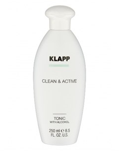Clean active Тоник со спиртом 250 мл Klapp