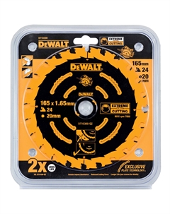 Диск пильный по дереву EXTREME 165х20х1.65 мм (DT10300-QZ) Dewalt