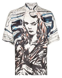 Dior homme рубашка mona lisa из коллаборации с raymond pettibon 41 970 multicoloured Dior homme