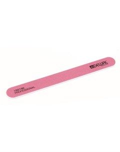 Пилка для искусственных ногтей прямая бледно розовая NEON 100 180 18 см Dewal professional
