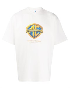 Ader error футболка оверсайз с логотипом 1 белый Ader error