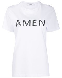 Amen футболка с логотипом l белый Amen