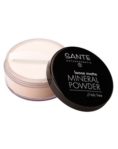 Sante Пудра минеральная 02 Песочный рассыпчатая и матирующая 12г Sante naturkosmetik