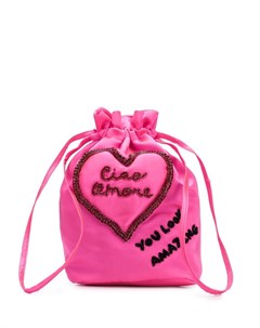 Giada benincasa декорированная сумка на шнурке один размер розовый Giada benincasa