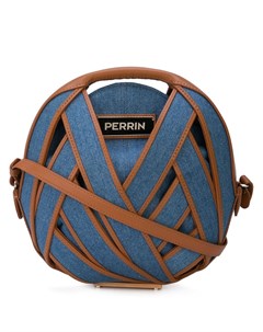 Perrin paris круглая джинсовая сумка через плечо один размер синий Perrin paris