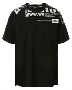 Kolor футболка с принтом один размер черный Kolor