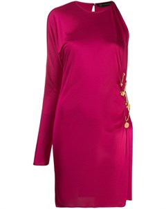 Versace декорированное платье с драпировкой 40 розовый Versace