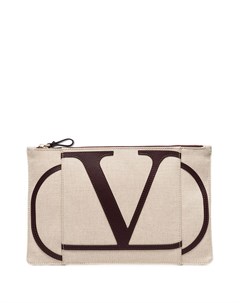 Valentino клатч valentino garavani с логотипом vlogo один размер нейтральные цвета Valentino