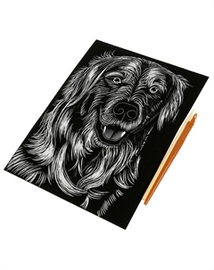 Гравюра SCRATCH-SLV-DOGGY Multi art