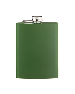 Фляжка, 240 мл, подарочная, армейская, 8 oz, нержавеющая сталь, зеленая Мастер к.