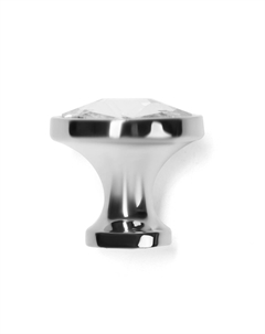 Ручка-кнопка pk112, d=30 мм, пластик, цвет хром Cappio