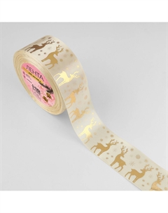 Лента атласная с тиснением Арт узор