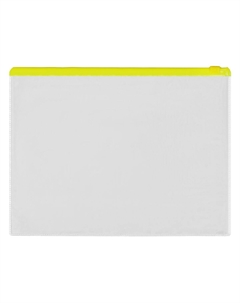 Набор папка-конверт на молнии 12 штук, формат а4 120мкр прозрачная, размер молнии 33 х 23,7см Nobrand