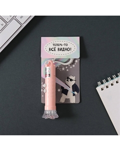 Фонарик-лазер брелок для ключей на карабине Nobrand