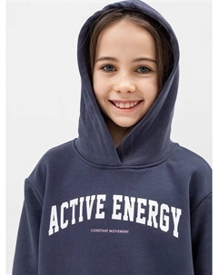 Худи для девочек в синем цвете с печатью Mark formelle