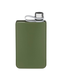 Фляжка, 270 мл, подарочная, армейская, 9 oz, нержавеющая сталь, зеленая Мастер к.