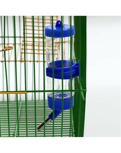 Поилка для грызунов 125 мл, 12,5 х 4,5 см, синяя Пижон