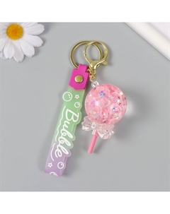 Брелок пластик с карабином, ремешком Nobrand