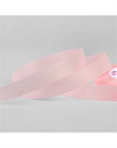 Лента репсовая, 15 мм, 23 ± 1 м, цвет нежно-розовый №43 Арт узор