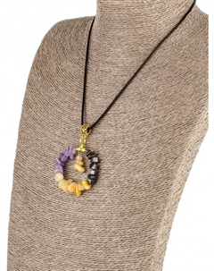 Колье оберег Бусики-колечки