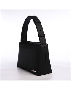 Сумка женская через плечо, средний размер, цвет черный Textura