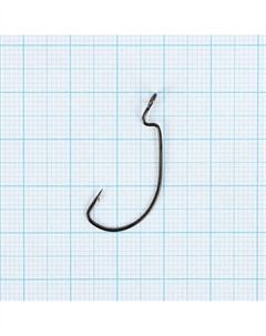 Крючки офсетные wide range worm big eye, № 6, 4 шт. Yugana