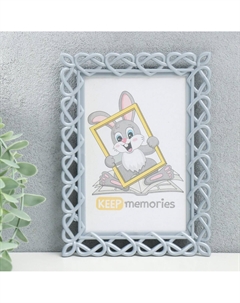 Фоторамка 10х15 см пластик l-7 серебр.металлик (пластиковый экран) Keep memories