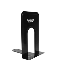 Держатель (ограничитель) подставка для книг, 19×15.8×13.5 см, 2 шт., металл, черный Calligrata