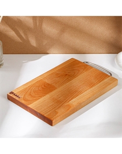 Доска разделочная, 24×16×1.8 см, пропитана минеральным маслом, дерево береза Adelica