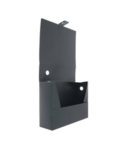 Папка-короб архивная а4, корешок 100 мм, пластик, вырубная застежка, серая, до 900 листов Calligrata