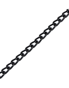 Ошейник - удавка металлический однорядный, 55 см, толщина проволоки 2,5 мм, черный Пижон