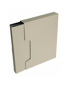 Папка c 100 вкладышами а4, 700 мкм, deluxe, 40 мм, в коробке, молочная Calligrata