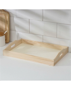 Поднос для завтрака woodie, 35×23 см, сосна Доляна